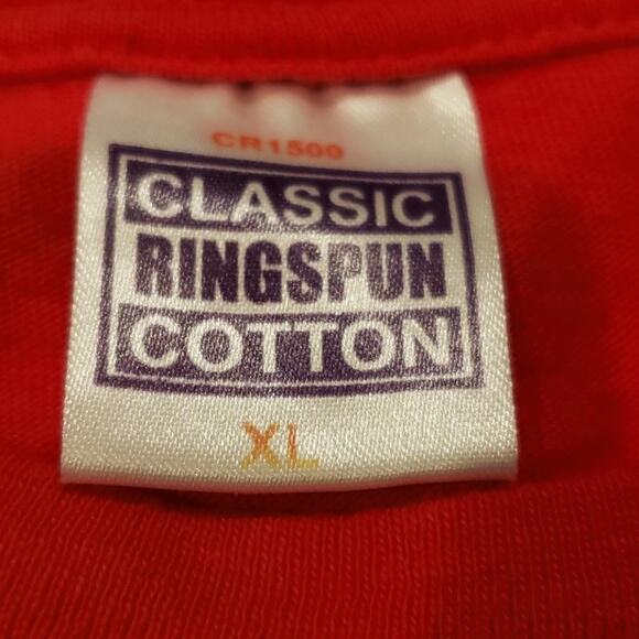 London England Graphic Short Sleeve Cotton Red Tee Shirt XL - Picture 6 of 7